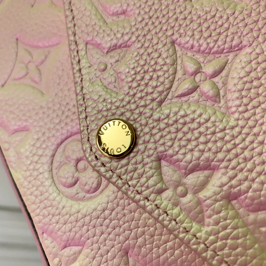 m61276 felicie pochette clutch bag shoulder bag monogram canvas pink
