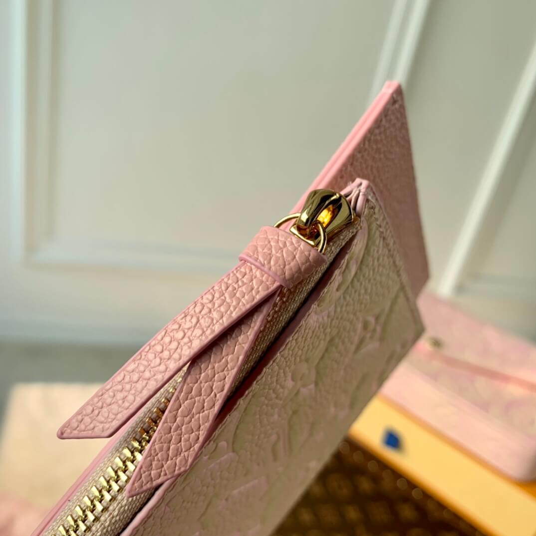 m61276 felicie pochette clutch bag shoulder bag monogram canvas pink