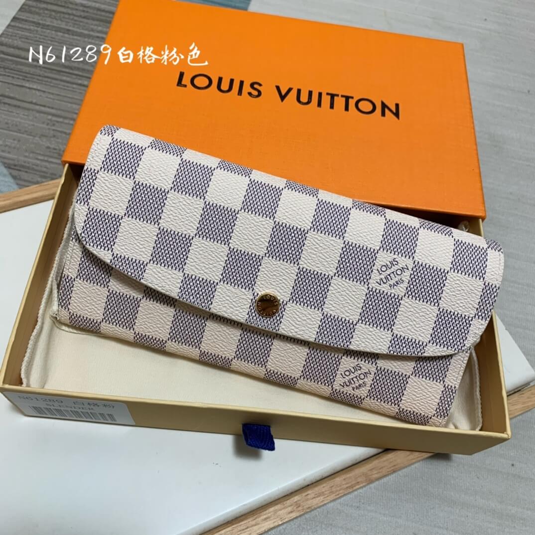 DAMIER WALLET WHITE PINK