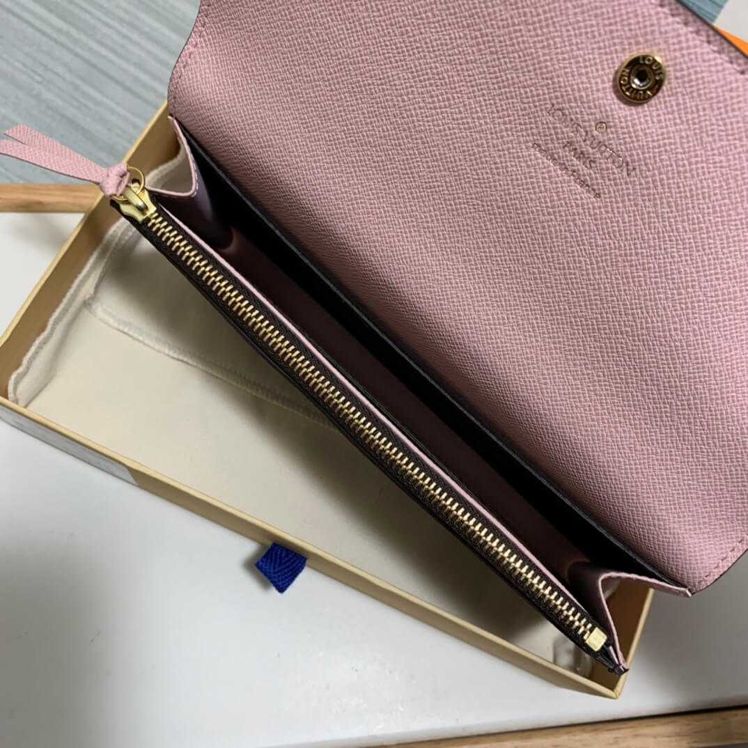 m61289 emilie wallet monogram canvas pink