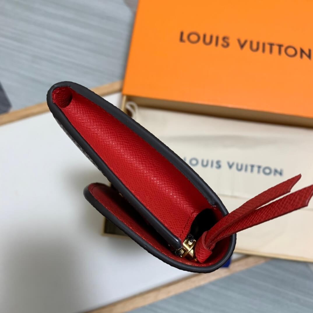 m61289 emilie wallet monogram canvas red