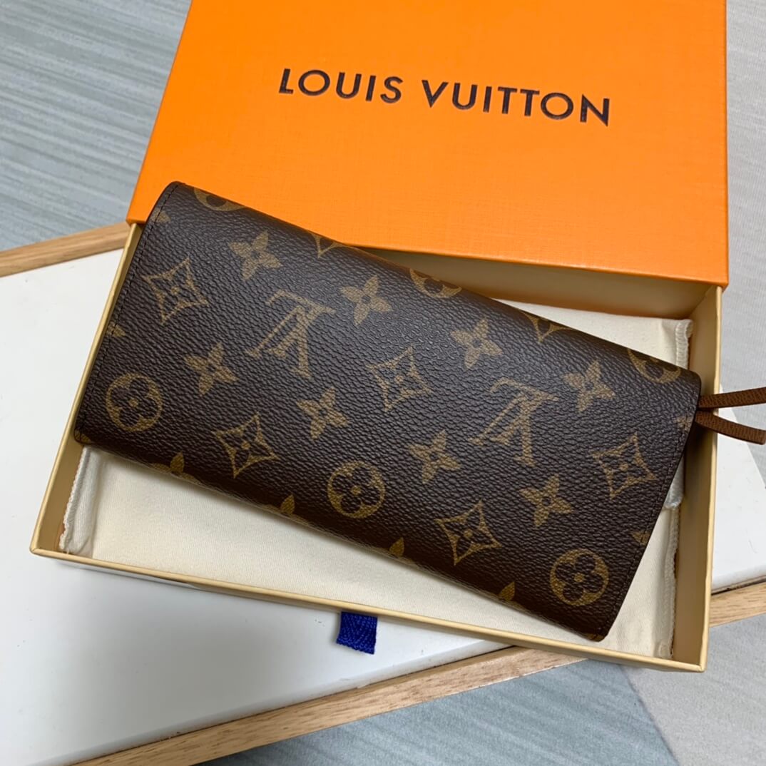 m61289 emilie wallet monogram canvas brown