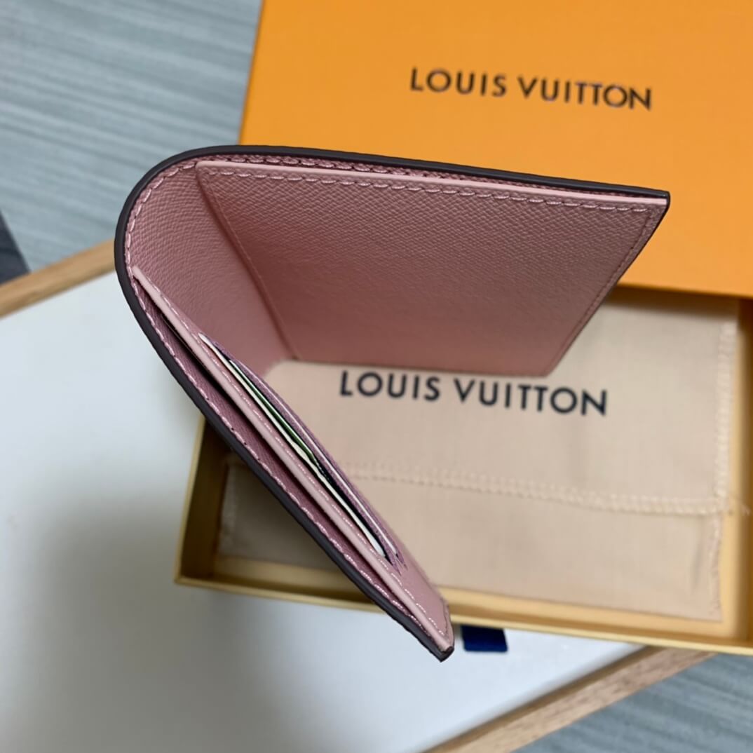 m62089 wallet pink monogram womens purse lady wallet clutch bag