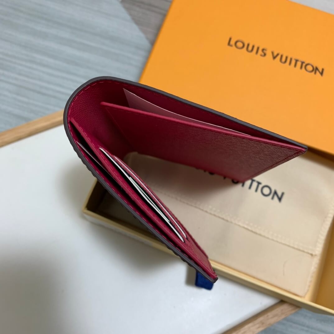 m62089 wallet rose red monogram womens purse lady wallet clutch bag