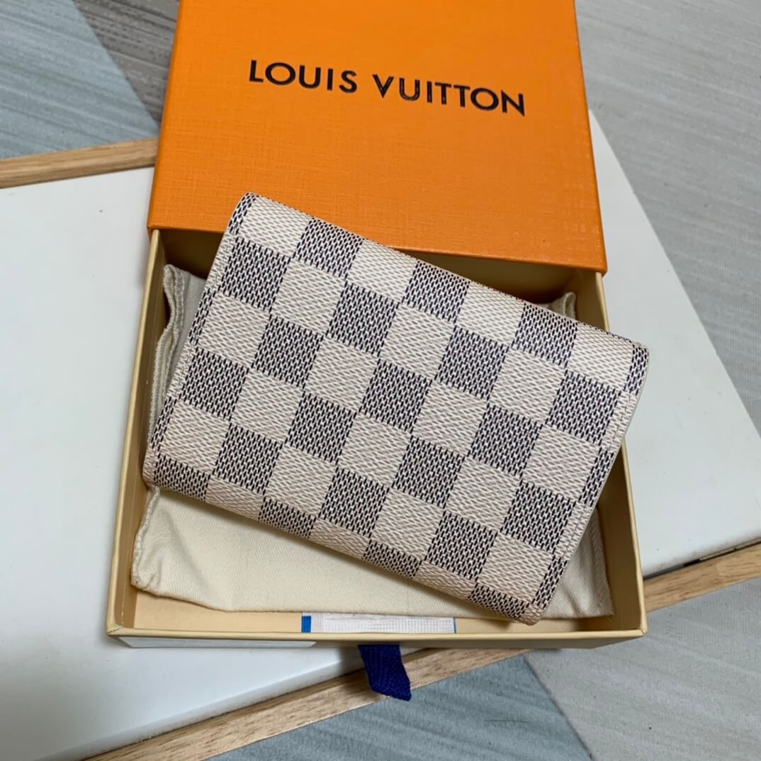 m62360 victorine wallet pink damier womens purse lady wallet clutch bag