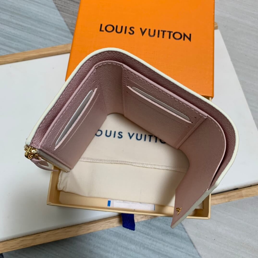 m62360 victorine wallet pink damier womens purse lady wallet clutch bag