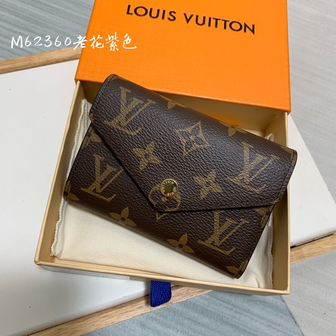 m62360 victorine wallet purple monogram womens purse lady wallet clutch bag