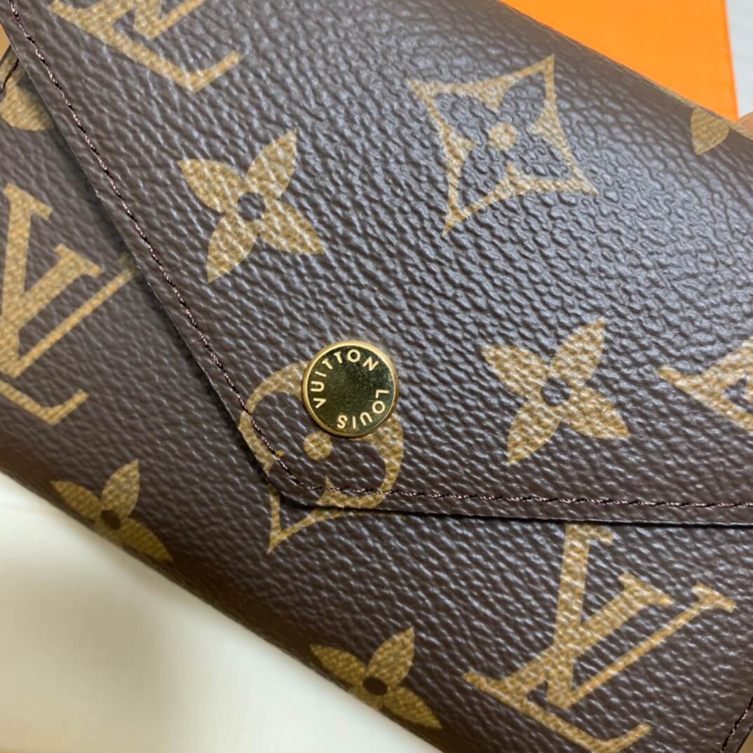 m62360 victorine wallet purple monogram womens purse lady wallet clutch bag