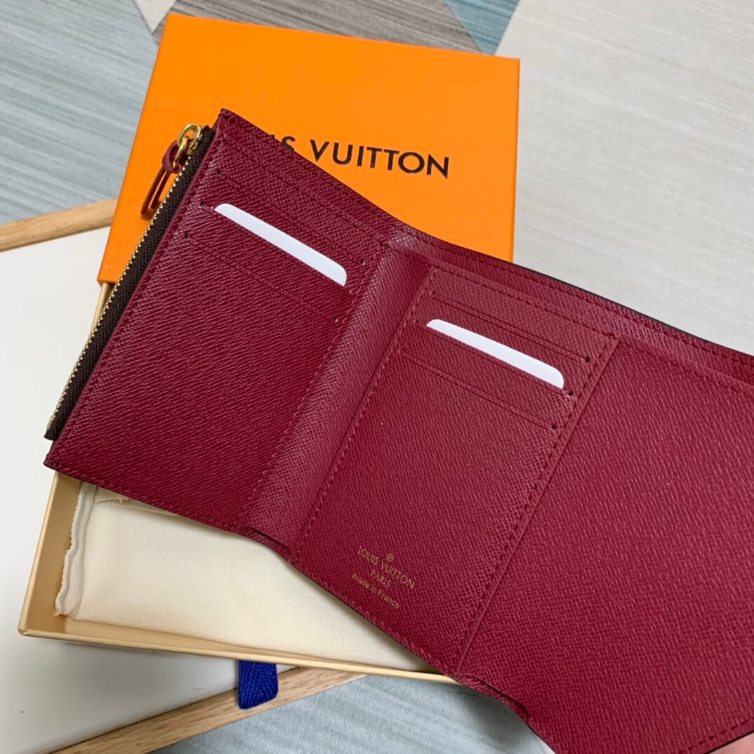 m62360 victorine wallet purple monogram womens purse lady wallet clutch bag