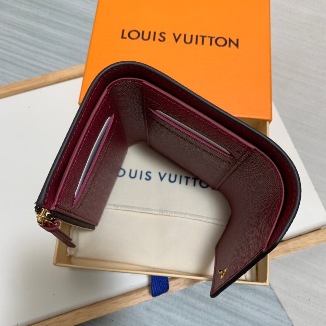 m62360 victorine wallet purple monogram womens purse lady wallet clutch bag