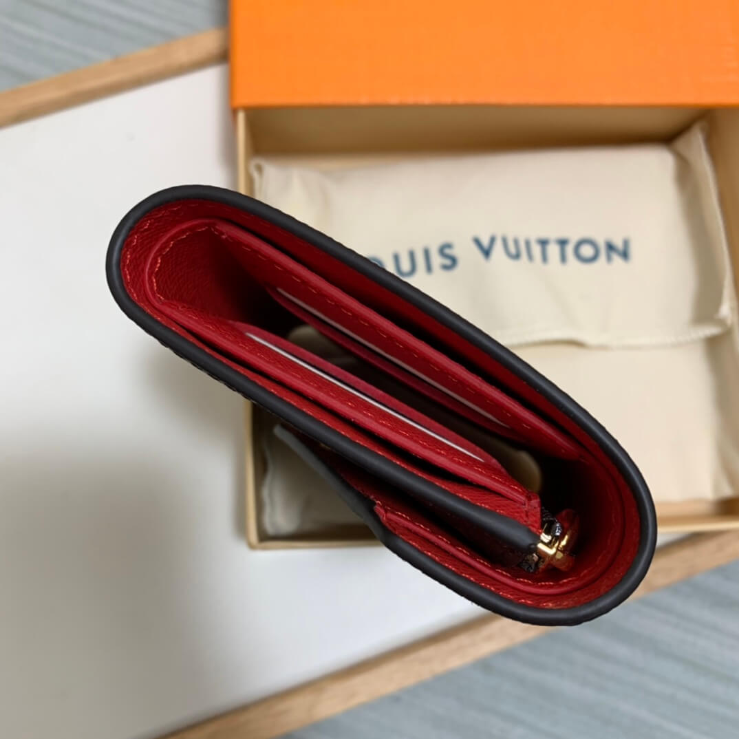 m62360 victorine wallet red monogram womens purse lady wallet clutch bag