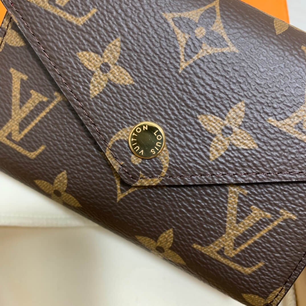 m62360 victorine wallet red monogram womens purse lady wallet clutch bag