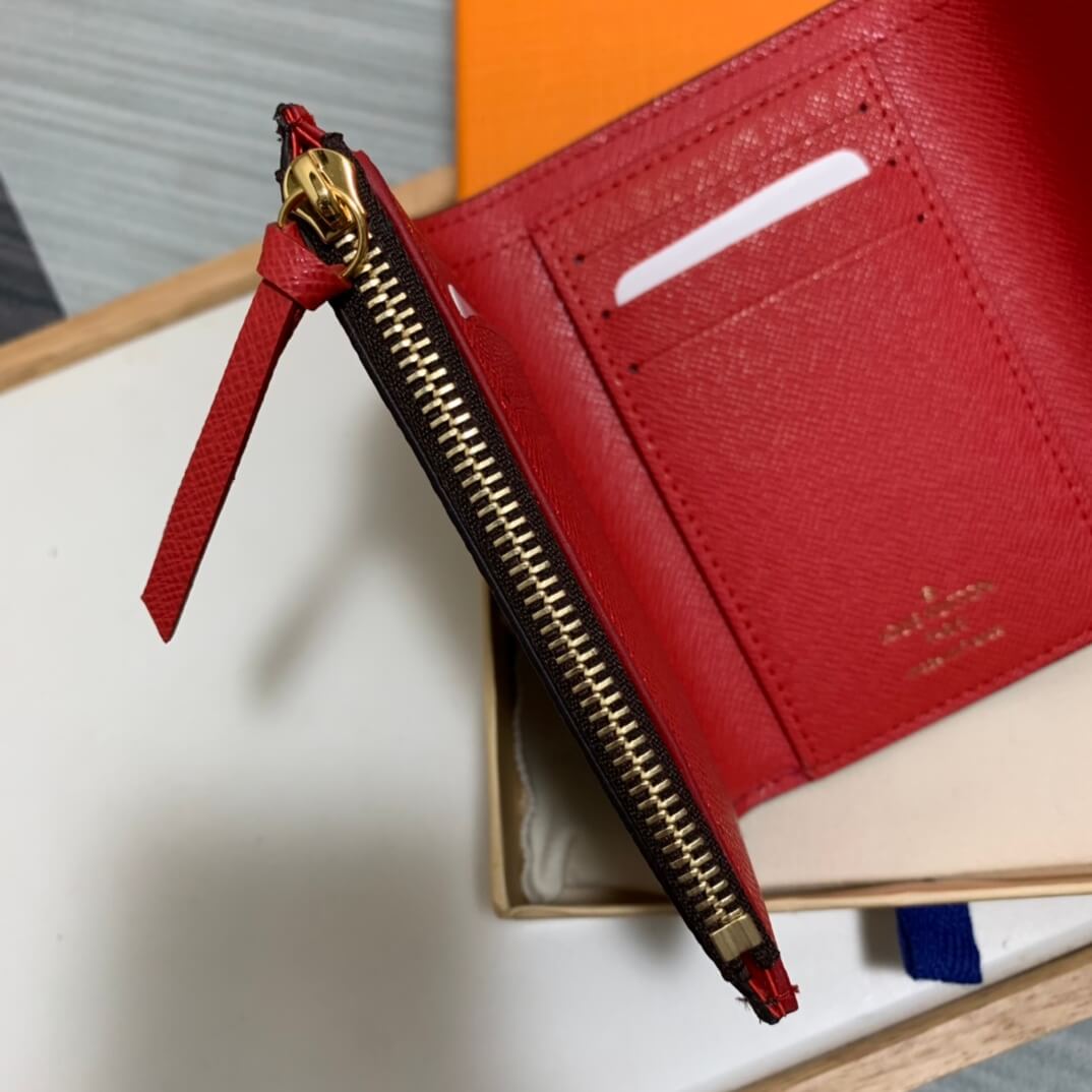 m62360 victorine wallet red monogram womens purse lady wallet clutch bag