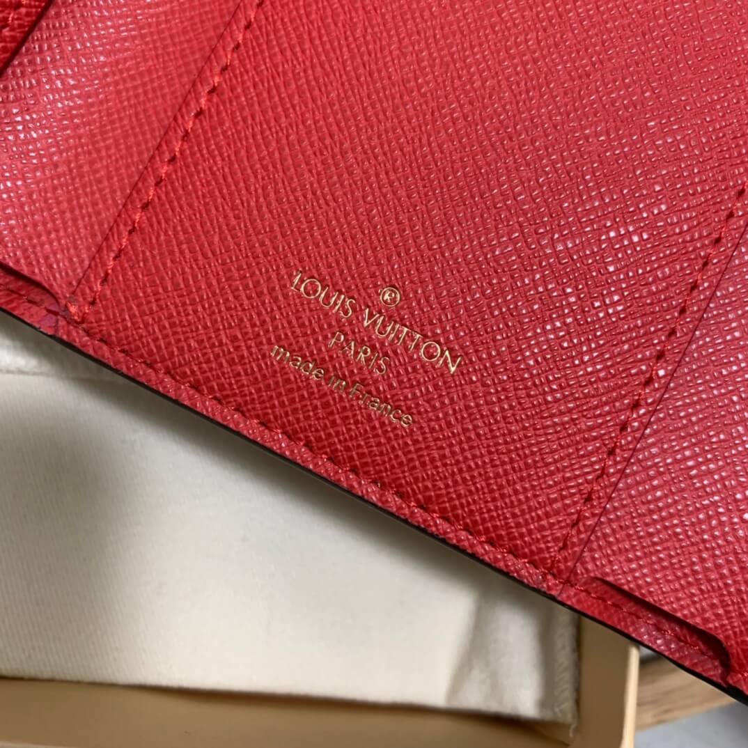 m62360 victorine wallet red monogram womens purse lady wallet clutch bag