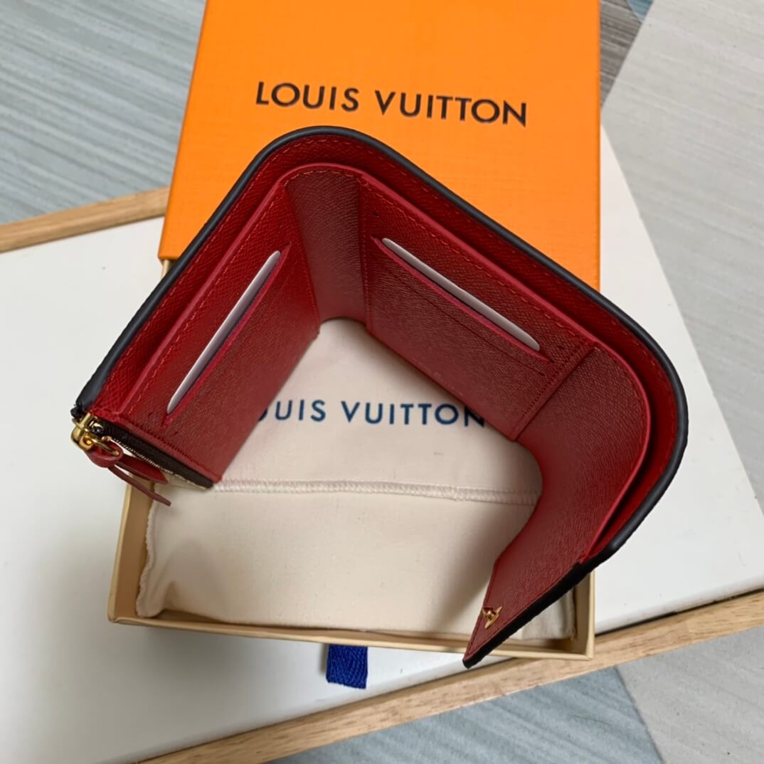 m62360 victorine wallet red monogram womens purse lady wallet clutch bag