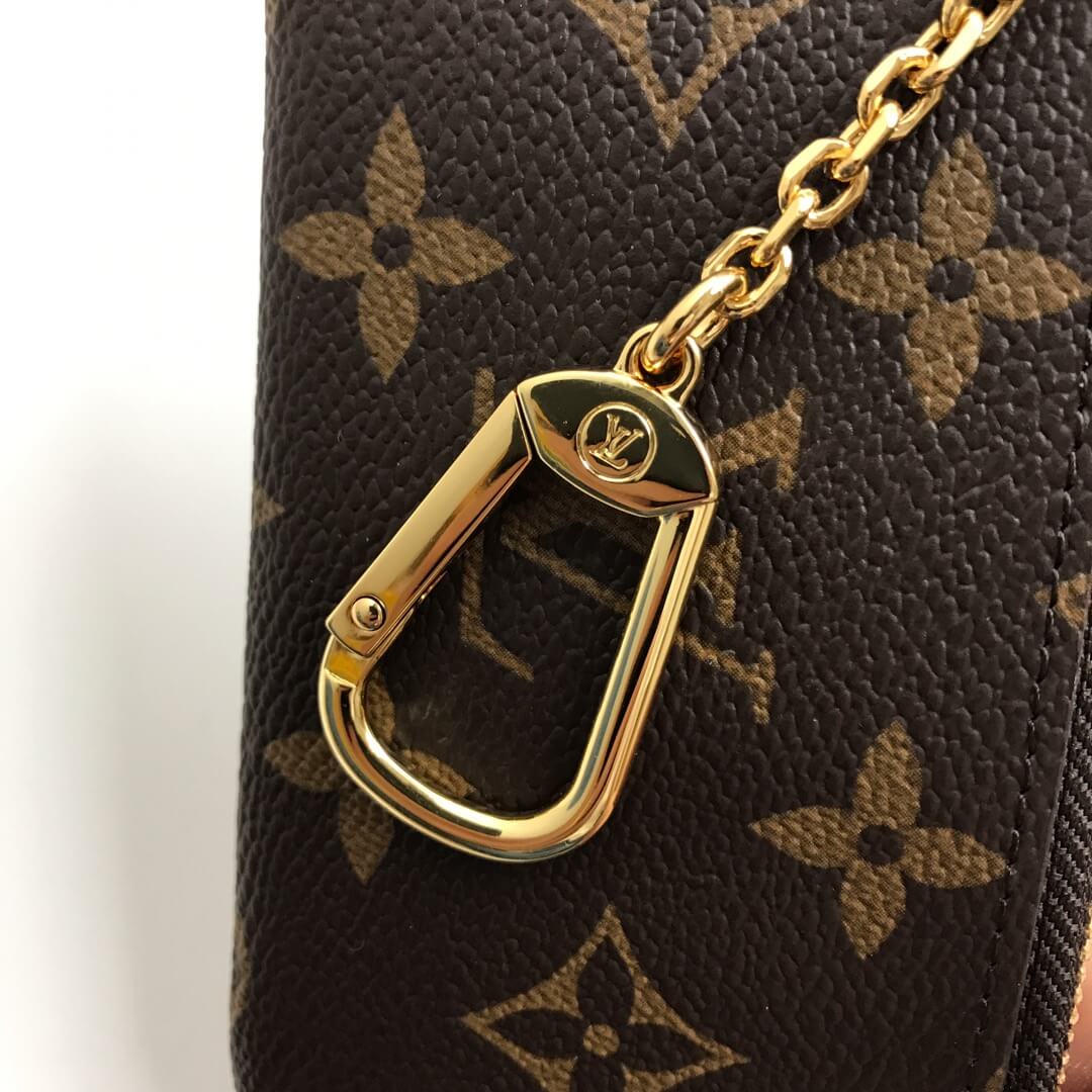 m62650 key pouch wallet 12cm man bag brown monogram free shipping