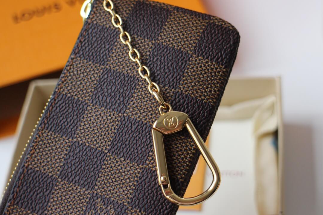 m62650 key pouch wallet damier brown free shipping