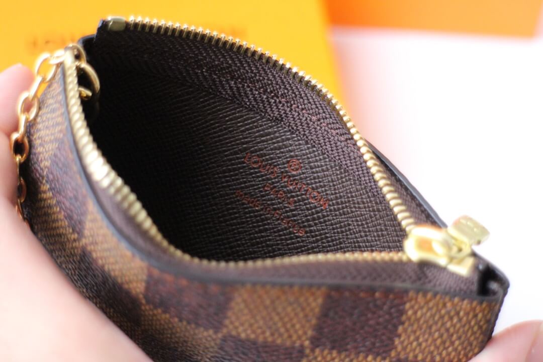 m62650 key pouch wallet damier brown free shipping
