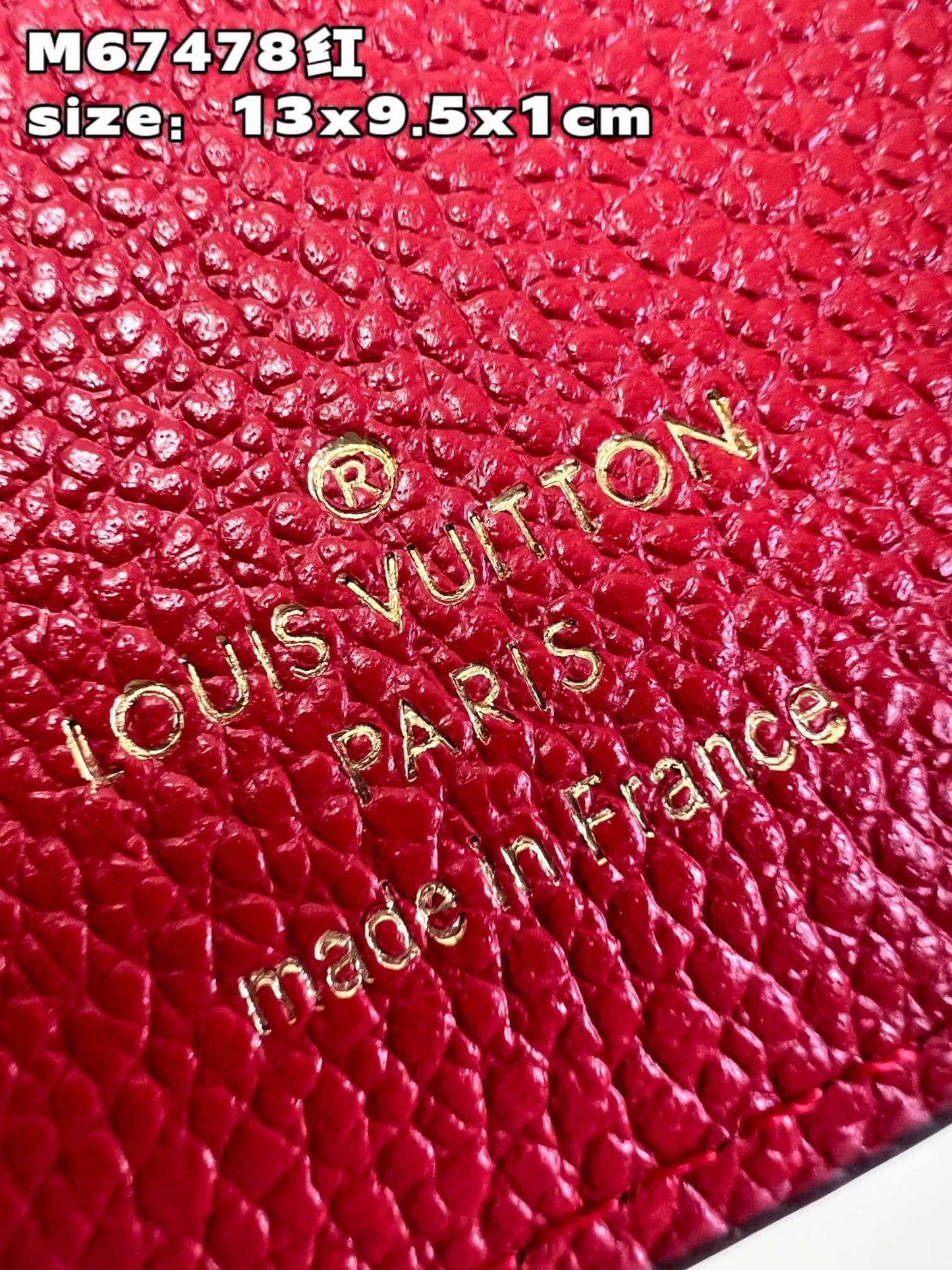 m67478 portefeuil palace compact monogram brown red womens wallet free shipping