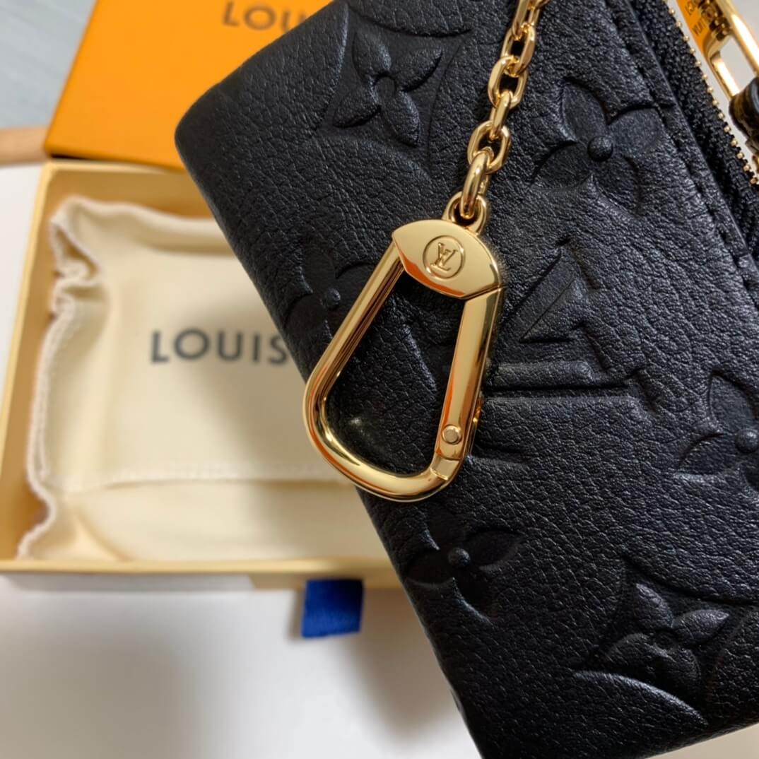 m80879 key pouch wallet zippy monogram empreinte womens purse black cowhide real leather