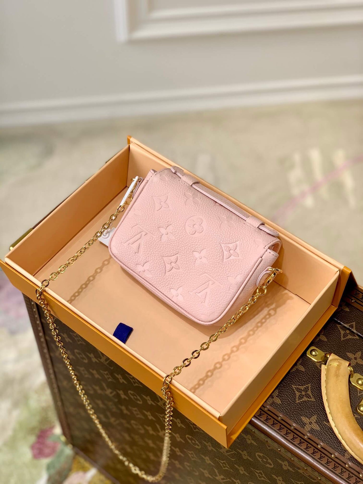 MICRO M¨¦TIS Chain Bag pink MONOGRAM