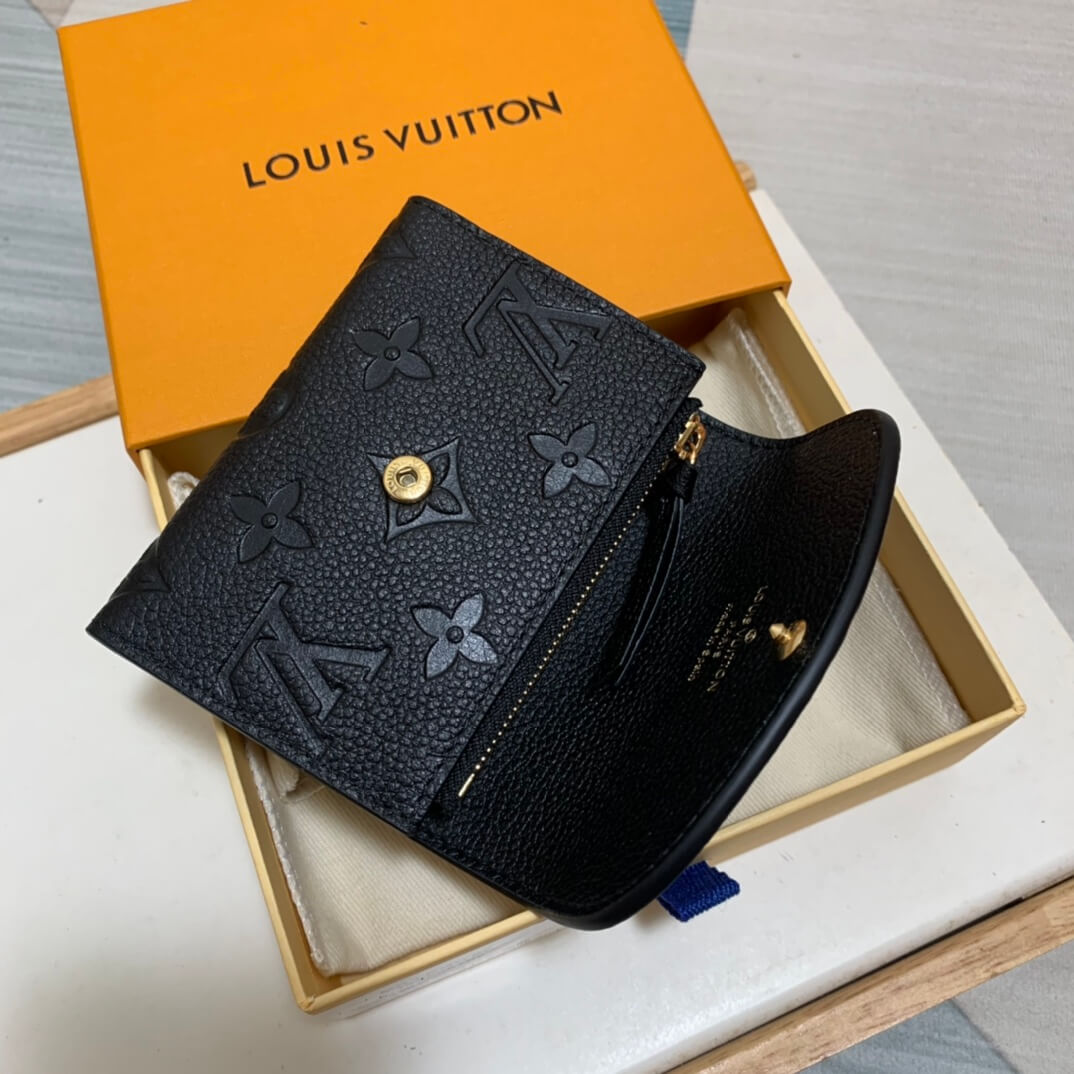 m81455 zippy coin purse monogram empreinte wallet black womens purse
