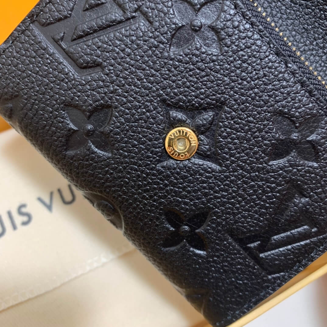 m81455 zippy coin purse monogram empreinte wallet black womens purse