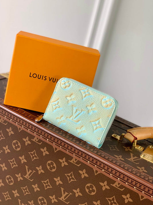 m81467 zippy coin purse monogram empreinte wallet green womens purse