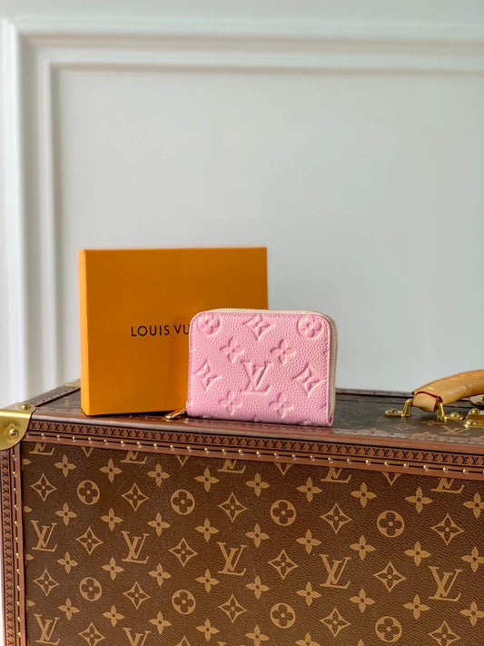 m81467 zippy coin purse monogram empreinte wallet pink womens purse