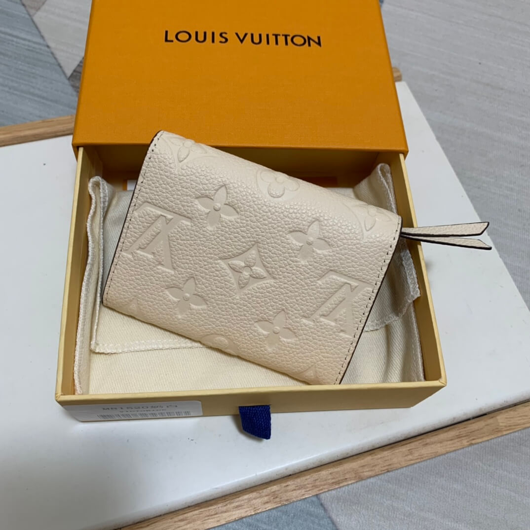 m81520 zippy coin purse monogram empreinte wallet milk white womens purse