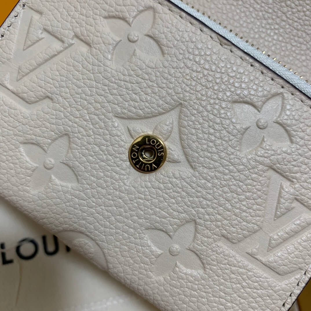 m81520 zippy coin purse monogram empreinte wallet milk white womens purse
