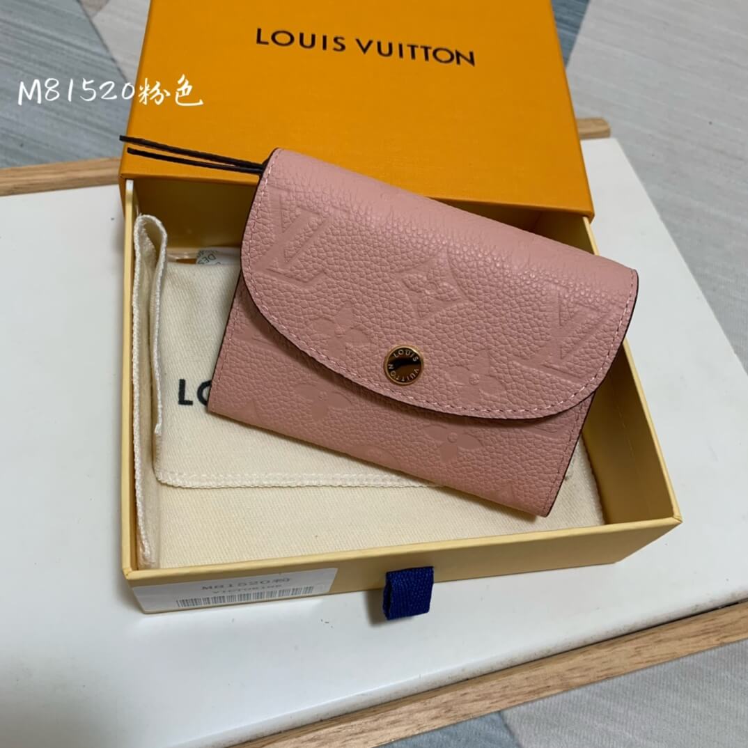 m81520 zippy coin purse monogram empreinte wallet pink womens purse