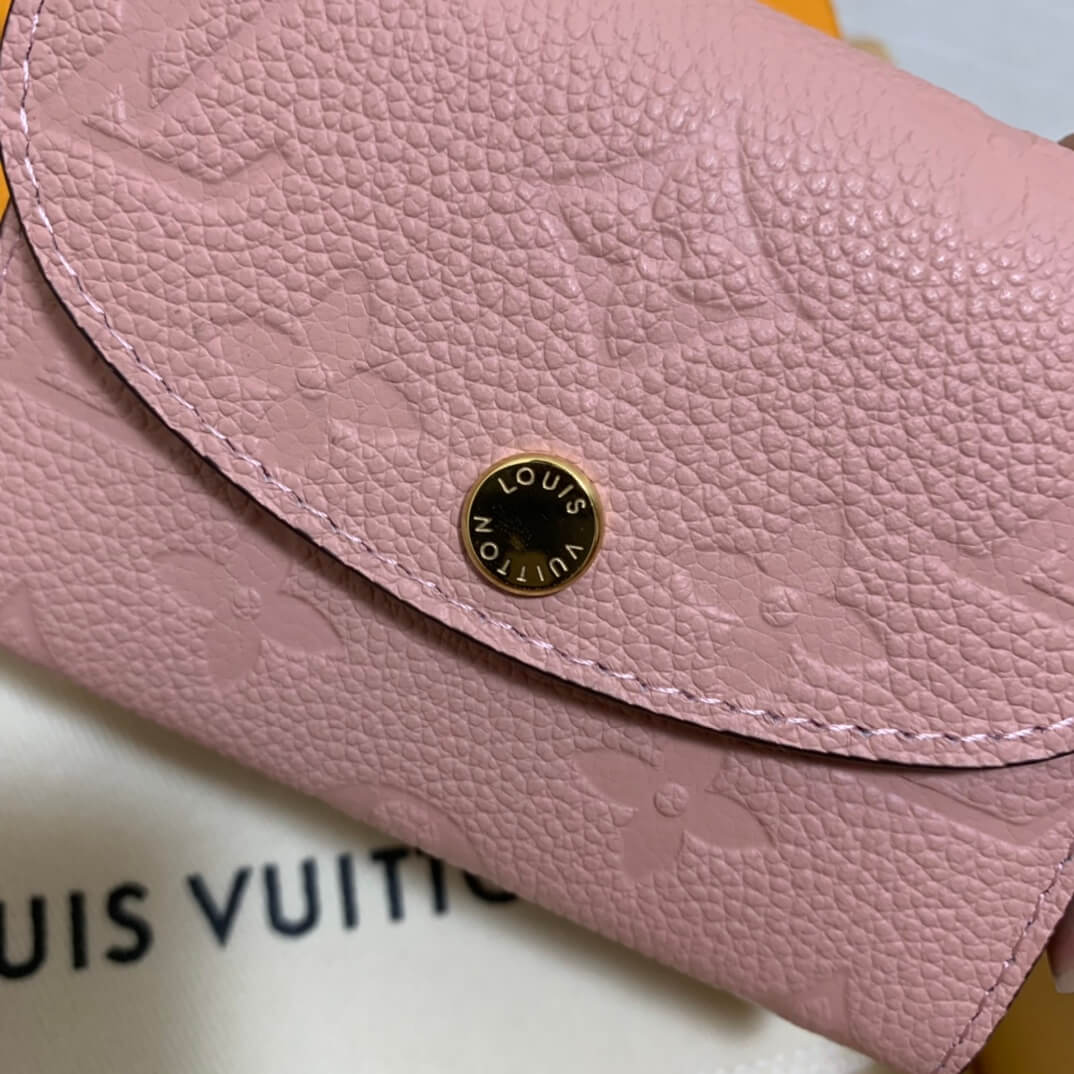 m81520 zippy coin purse monogram empreinte wallet pink womens purse