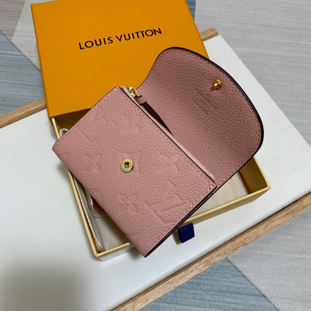 m81520 zippy coin purse monogram empreinte wallet pink womens purse