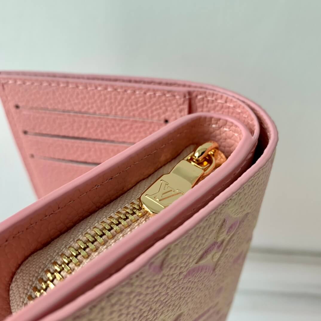 m81529 clea wallet monogram empreinte pink women purse 12cm