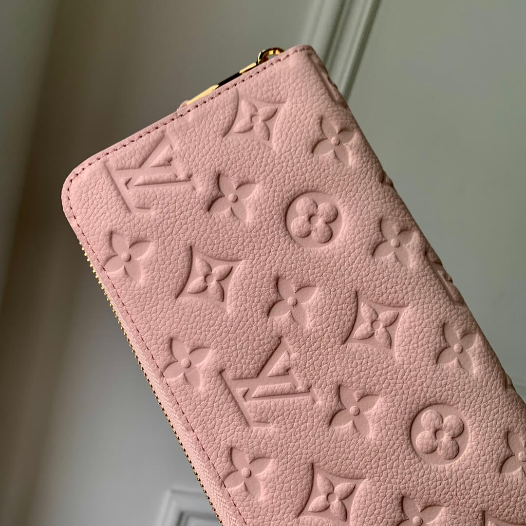 M82926 ZIPPY WALLET Spring in the City Monogram Empreinte wallet sakura pink