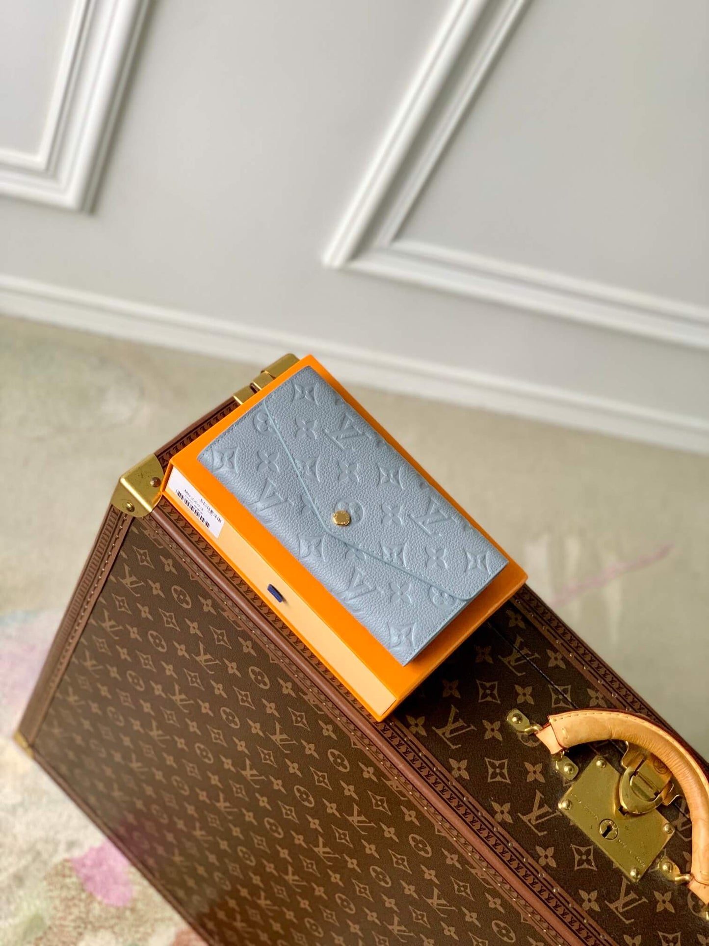 M83443 Zippy Wallet monogram Women purse 19CM Haze Blue