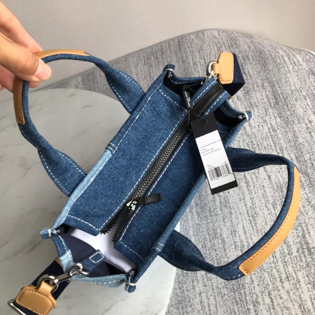 marc jacobs the denim tote bag blue medium 26cm