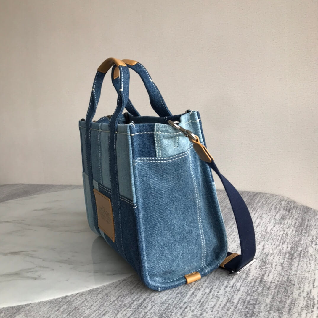marc jaco the denim tote bag blue big size 34cm