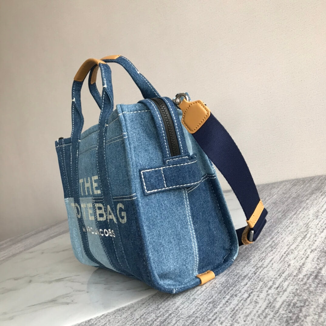 marc jaco the denim tote bag blue big size 34cm