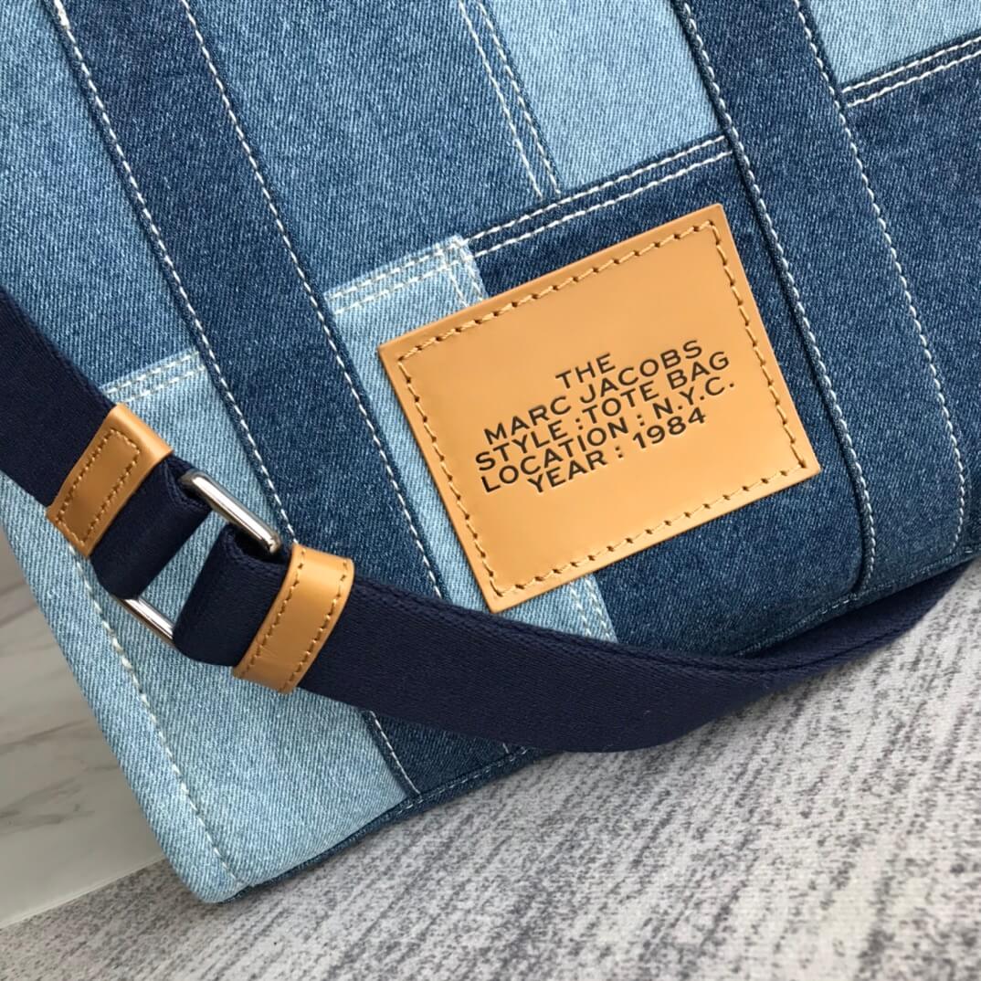 marc jaco the denim tote bag blue big size 34cm