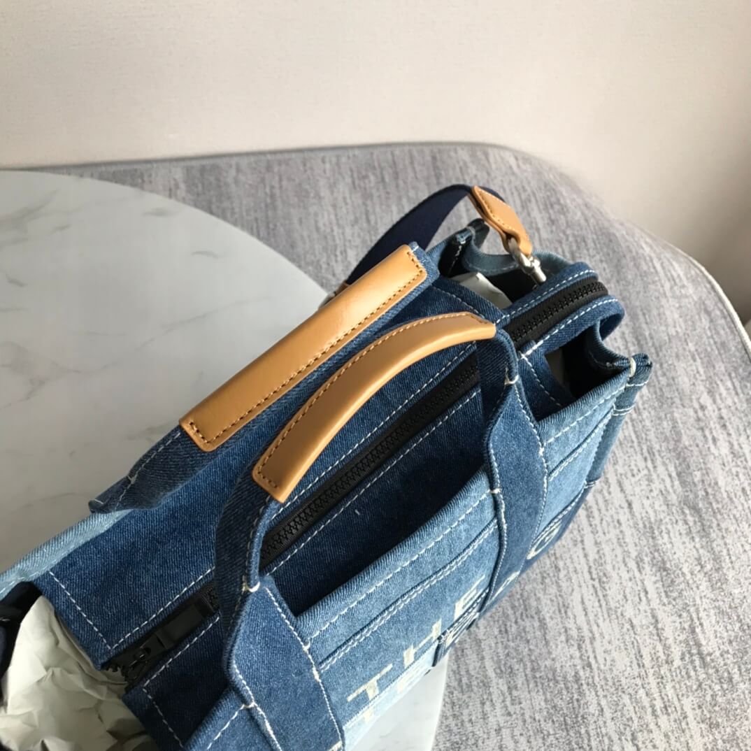 marc jaco the denim tote bag blue big size 34cm