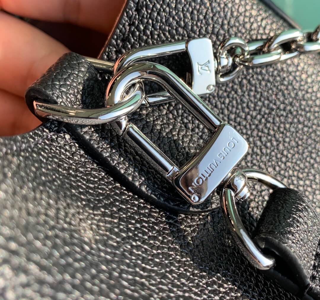 m59953 marelle tote handbag mm black grained epi leather