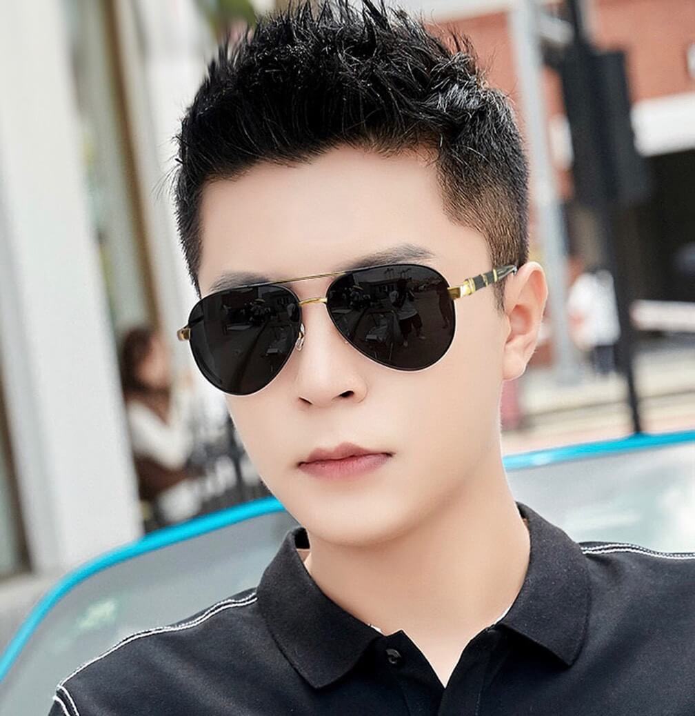 mercedes benz polaroid corporation high quality metal frame sunglasses bc055