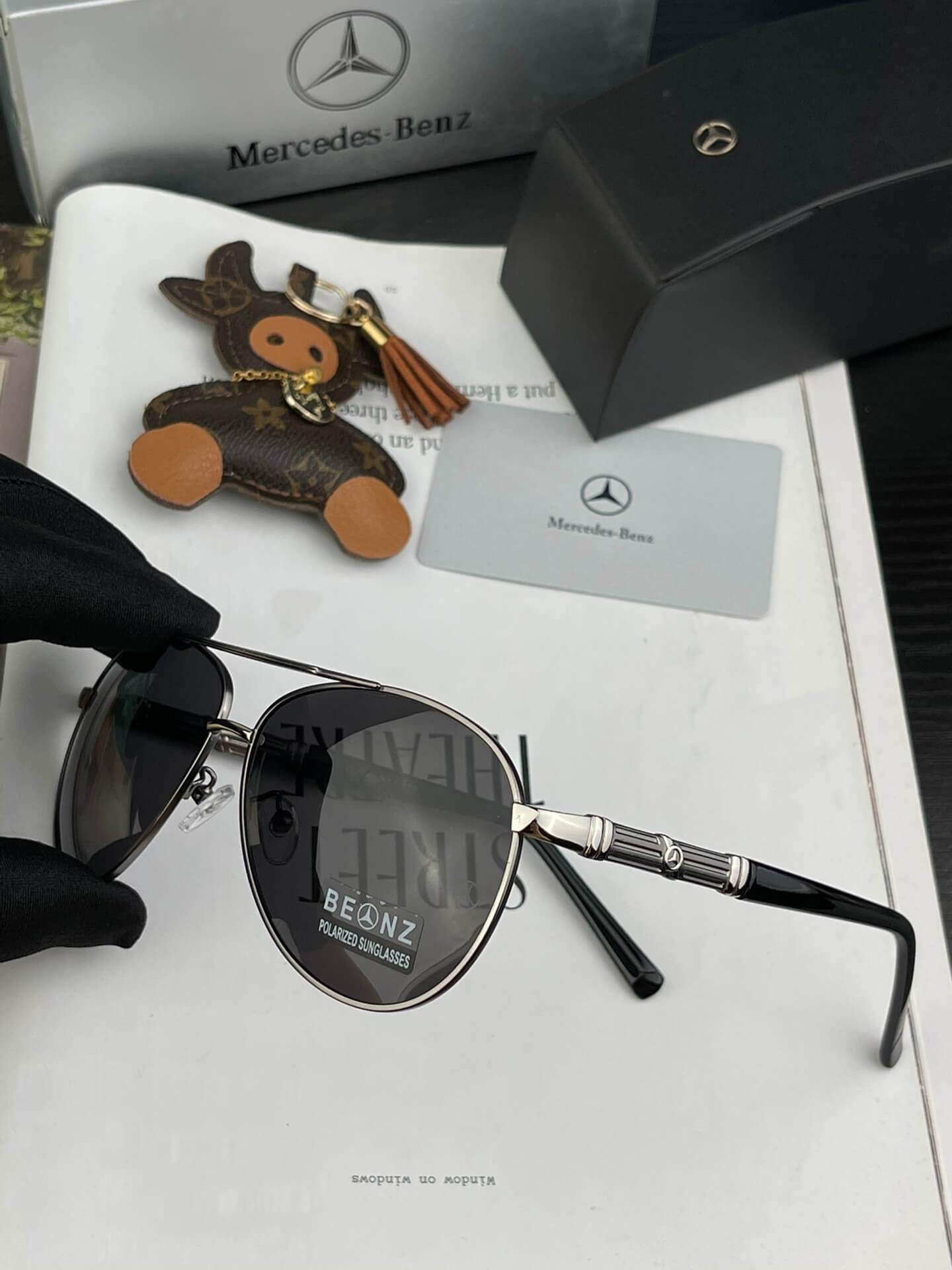 mercedes benz polaroid corporation high quality metal frame sunglasses bc055