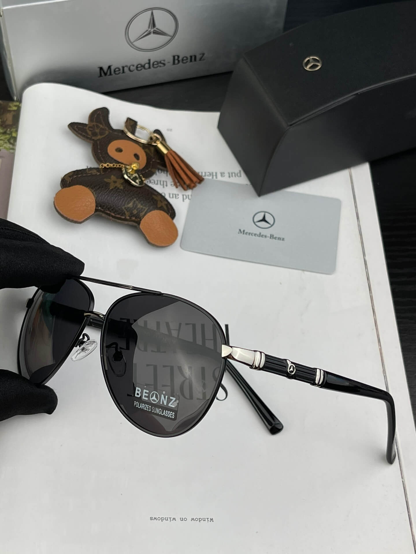 mercedes benz polaroid corporation high quality metal frame sunglasses bc055