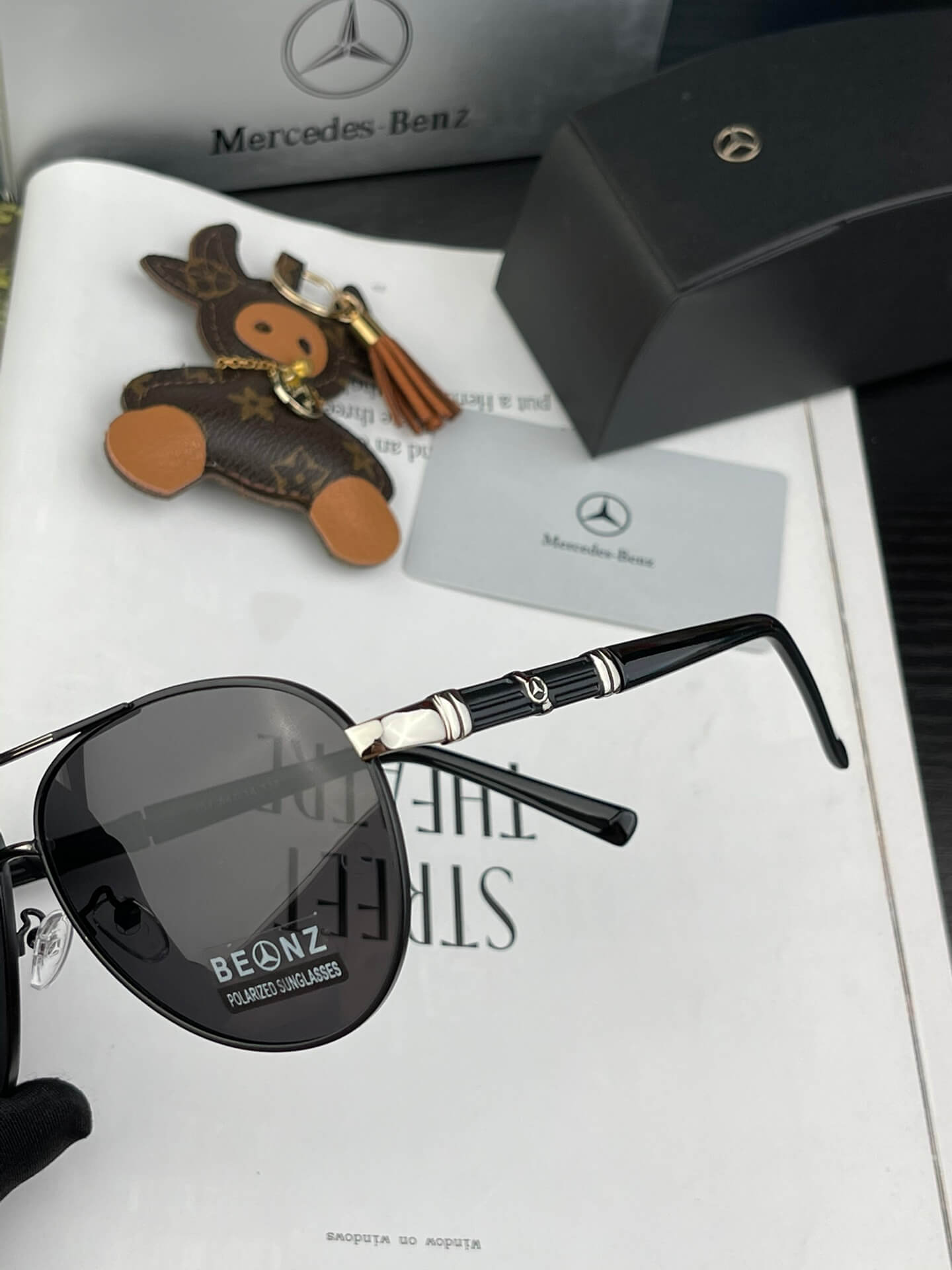 mercedes benz polaroid corporation high quality metal frame sunglasses bc055