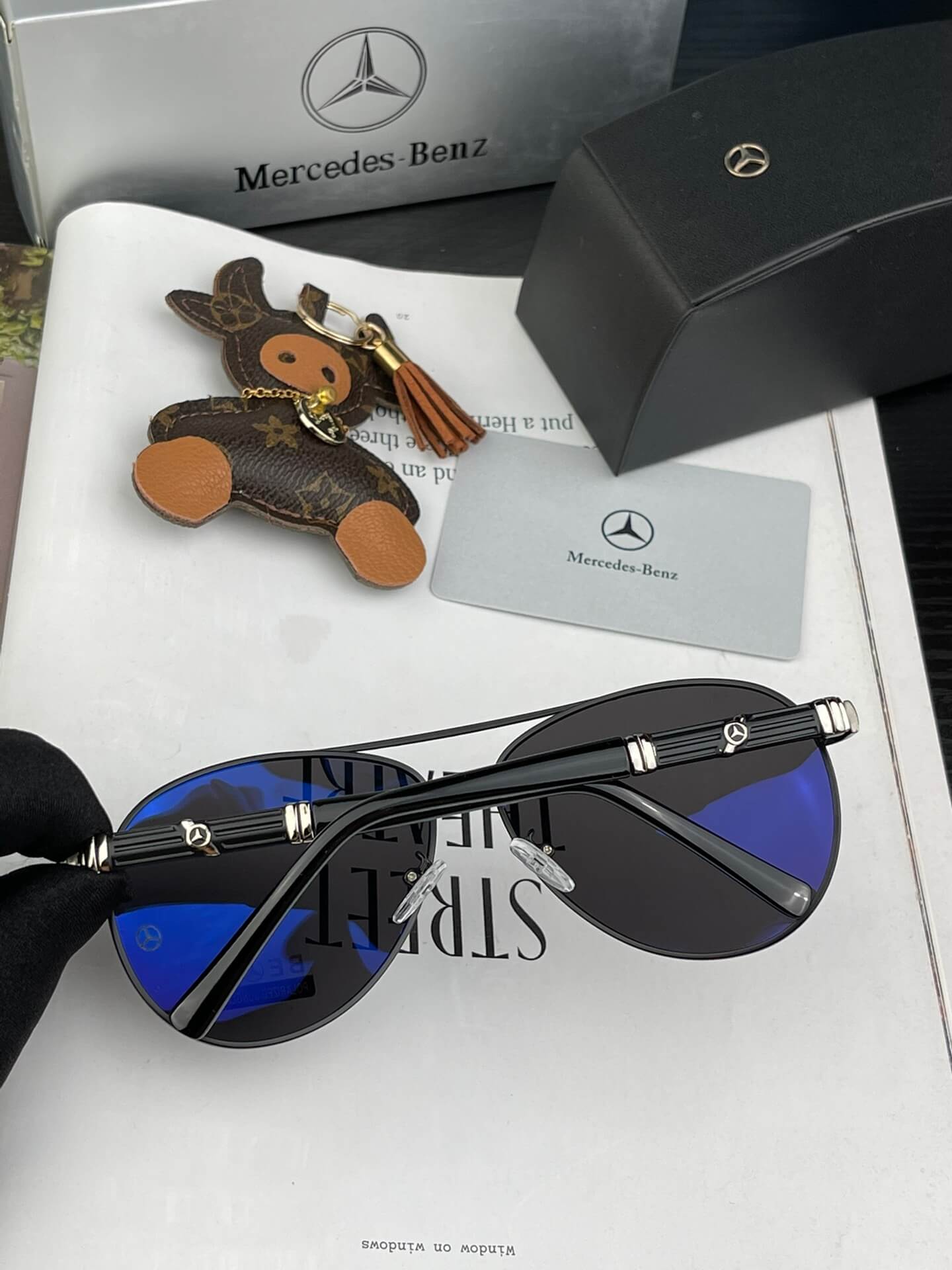 mercedes benz polaroid corporation high quality metal frame sunglasses bc055