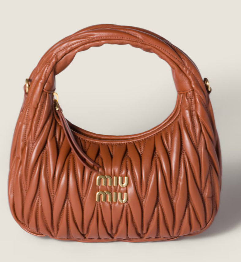 Miu new MiuWander handbag 5BC125 Brown