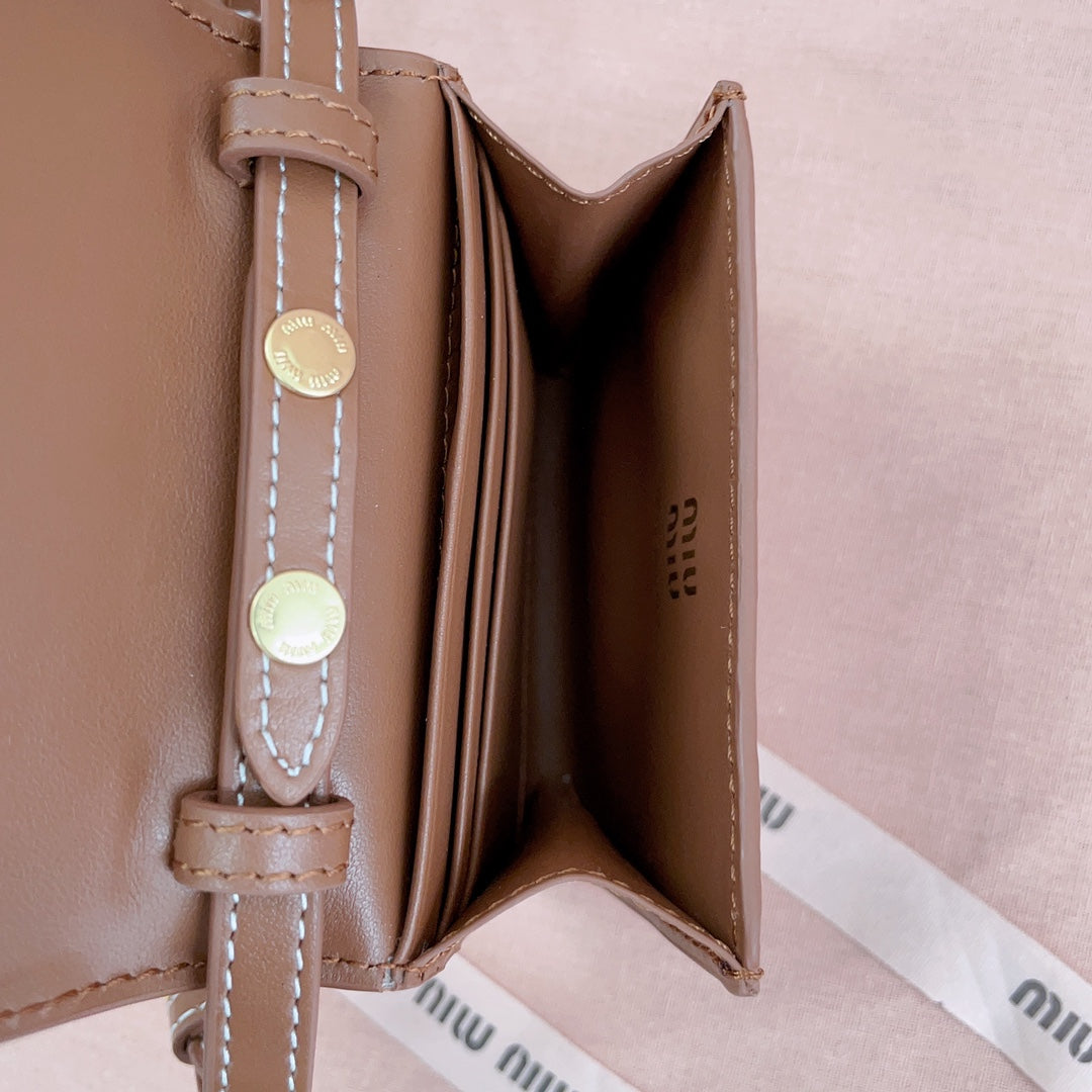 miumiu mini bag 5dn014 brown